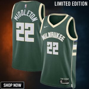 Khris Middleton 22 Milwaukee Bucks Men /23 Swingman Jersey - Icon Edition