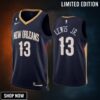 Kira Lewis Jr. 13 New Orleans Pelicans Navy Jersey -23 Icon Edition No.6 Patch