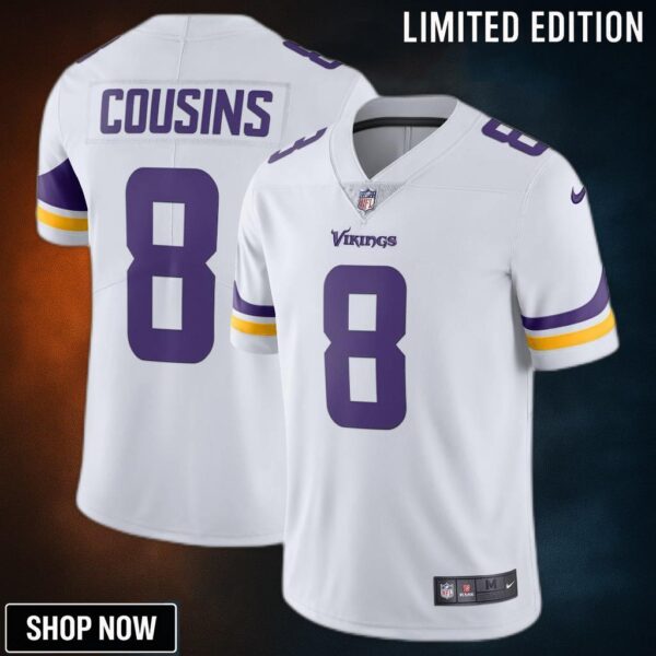 Kirk Cousins Minnesota Vikings Vapor Untouchable Limited Jersey - White Nfl