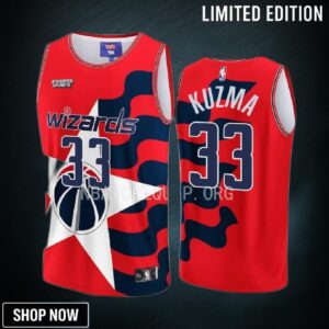 Kyle Kuzma 33 Washington Wizards & Kidsuper Studios Unisex Hometown Jersey