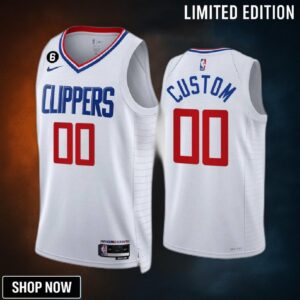 La Clippers Custom 00 -23 Association Edition White Jersey Swingman