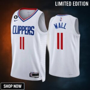 La Clippers John Wall -23 11 Association Edition White Jersey Swingman