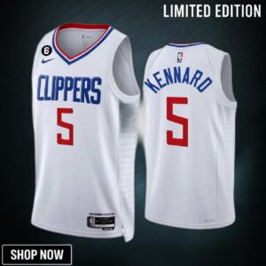 La Clippers Luke Kennard 5 -23 Association Edition White Jersey Swingman