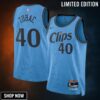 La Clippers Nike City Edition Swingman Jersey - Blue Ivica Zubac Unisex