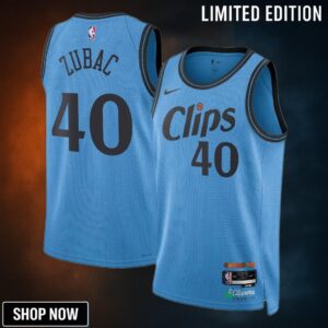 La Clippers Nike City Edition Swingman Jersey - Blue Ivica Zubac Unisex