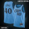 La Clippers Nike City Edition Swingman Jersey - Blue Ivica Zubac Unisex
