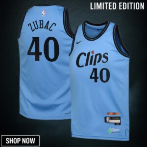 La Clippers Nike City Edition Swingman Jersey - Blue Ivica Zubac Youth
