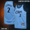 La Clippers Nike City Edition Swingman Jersey - Blue Kawhi Leonard Youth