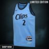 La Clippers Nike City Edition Swingman Jersey - Blue Kawhi Leonard Youth