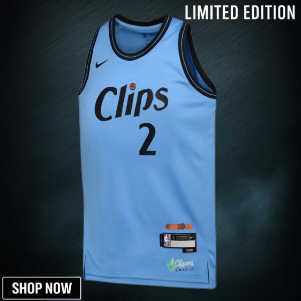 La Clippers Nike City Edition Swingman Jersey - Blue Kawhi Leonard Youth
