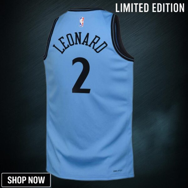 La Clippers Nike City Edition Swingman Jersey - Blue Kawhi Leonard Youth