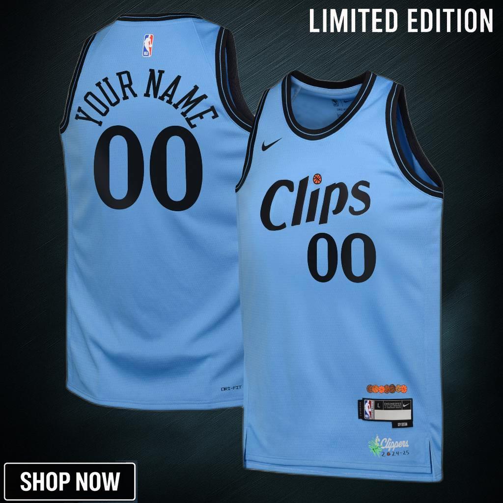 La Clippers Nike City Edition Swingman Jersey - Custom Youth