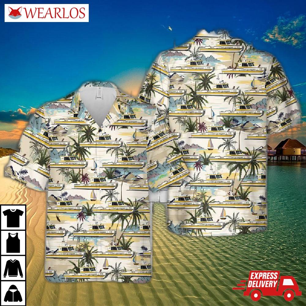 La County Fire Boat 110 Hawaiian Shirt