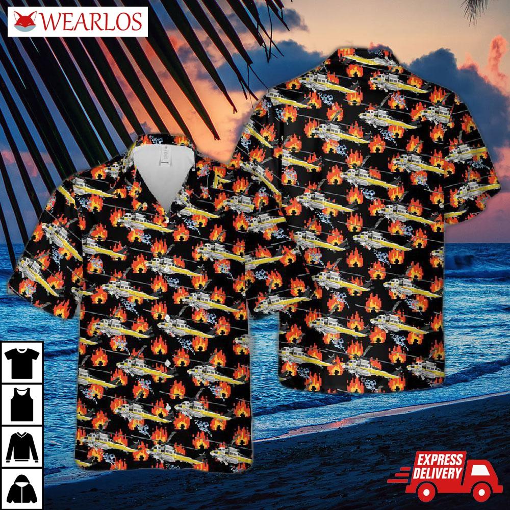 La County Fire S-70 Firehawk Hawaiian Shirt
