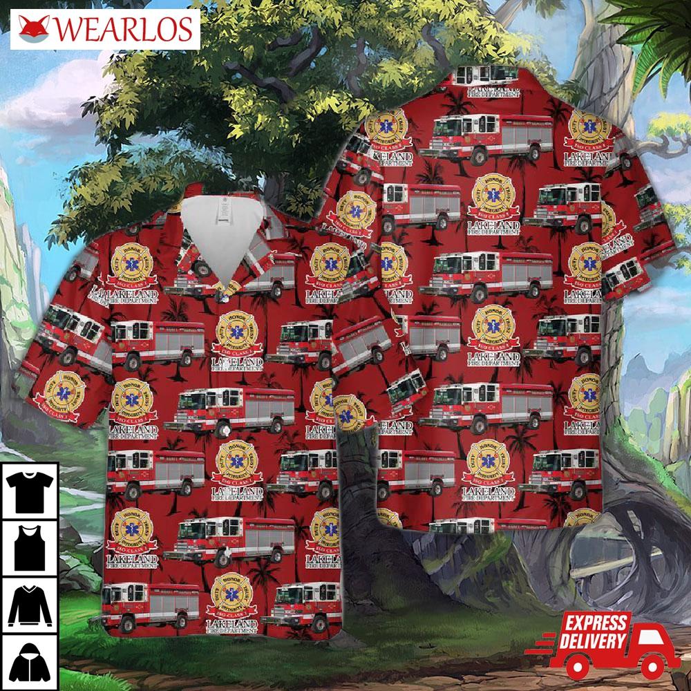 Lakeland Fire Department Hawaiian Shirt