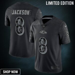 Lamar Jackson Baltimore Ravens Rflctv Limited Jersey - Black