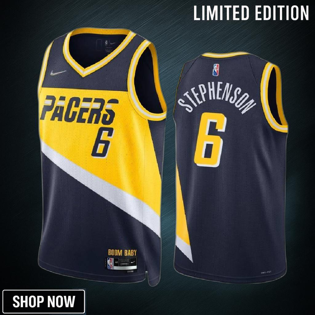 Lance Stephenson -23 Indiana Pacers Navy 6 City Edition Jersey 75th Diamond - Men