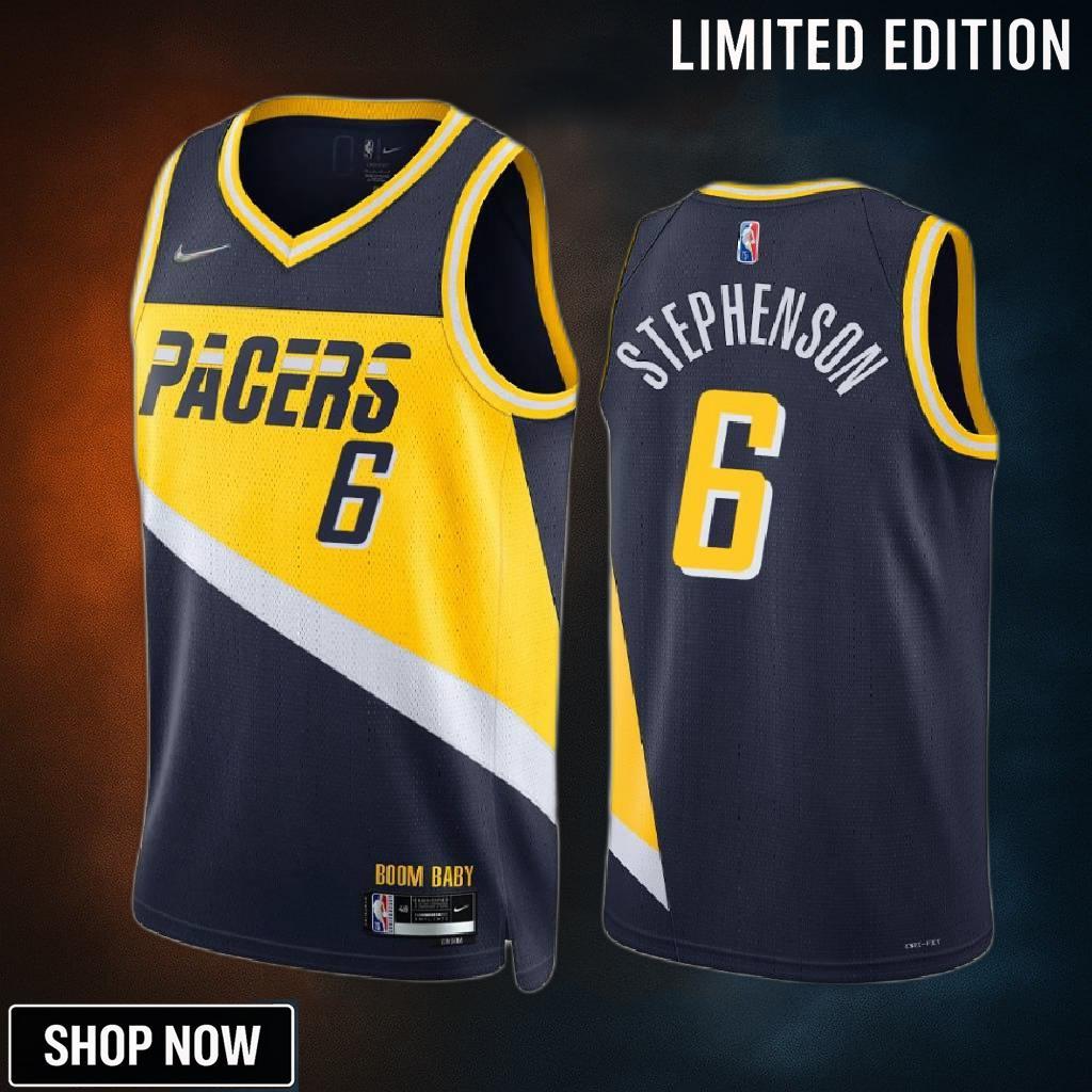 Lance Stephenson 6 -23 Indiana Pacers Navy City Edition Jersey 75th Diamond