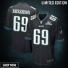 Landon Dickerson 69 Philadelphia Eagles Super Bowl Lvii Champions Men Game Jersey - Black