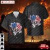 Largemouth Bass Fish Usa Flag Hawaiian Shirt