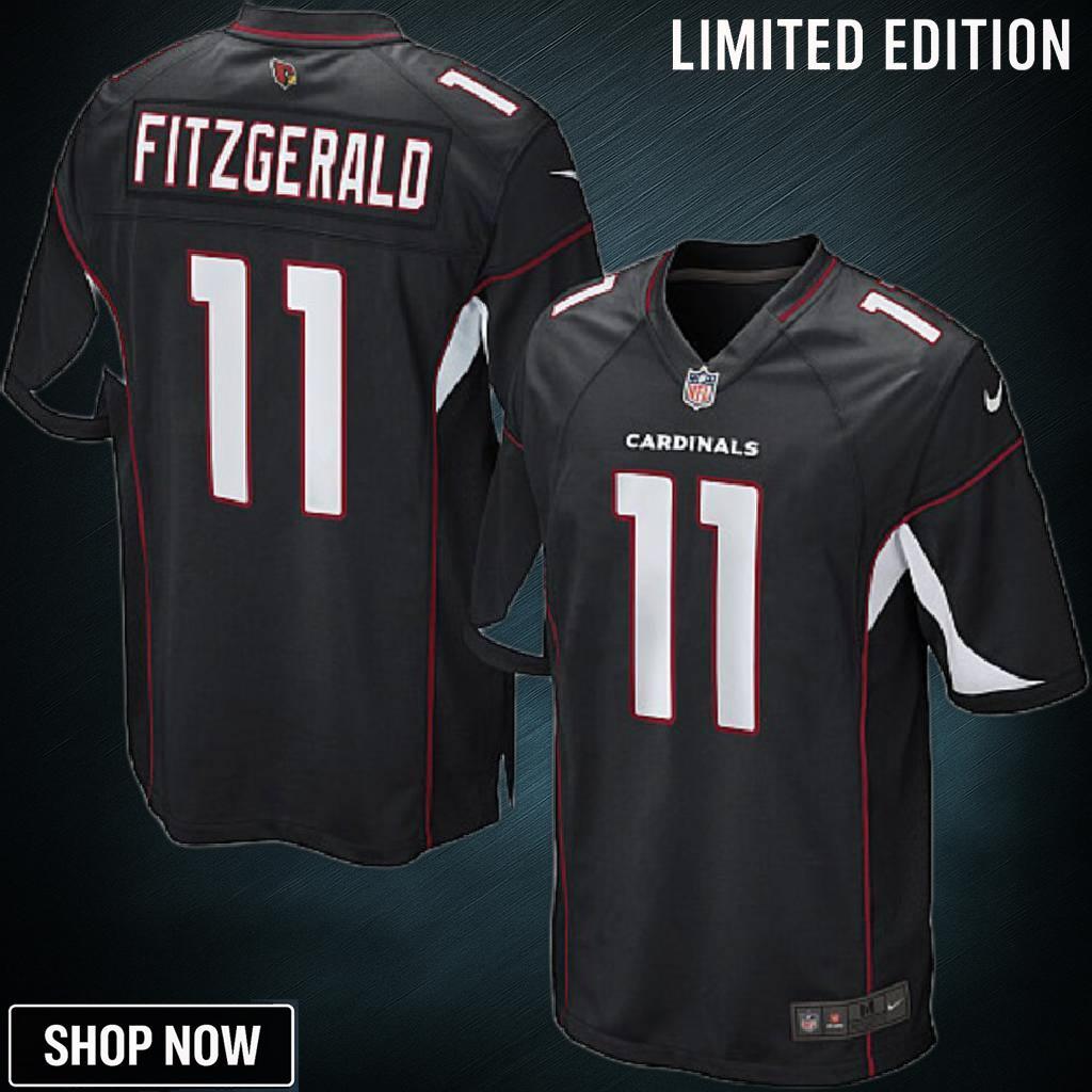 Larry Fitzgerald Arizona Cardinals Nike Alternate Game Jersey - Black