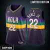 Larry Nance Jr. 22 New Orleans Pelicans Purple Jersey -23 City Edition Swingman