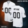 Las Vegas Raiders Custom Game Jersey - White Jerseys Nfl
