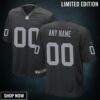 Las Vegas Raiders Customized Black Stitched Game Jersey