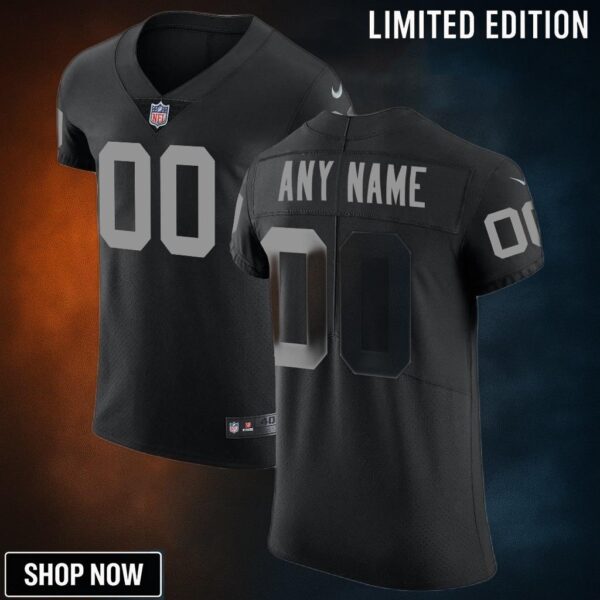 Las Vegas Raiders Vapor Untouchable Custom Elite Jersey - Black Jerseys Nfl