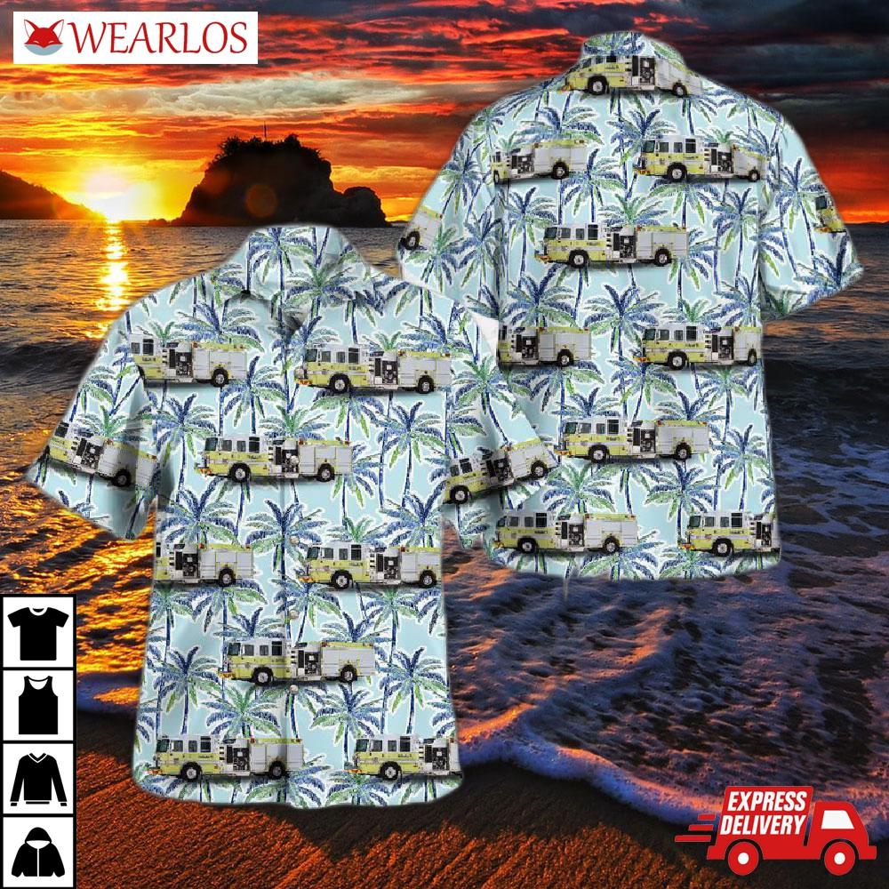 Leo, Indiana, Northeast Allen County Fire Department Hawaiian Shirt