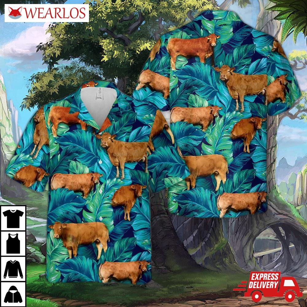 Limousin Cattle Hawaiian Shirt