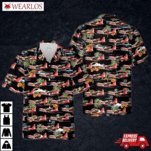 Lockheed Hc-130h Hercules Wildfires In Southern California Hawaiian Shirt