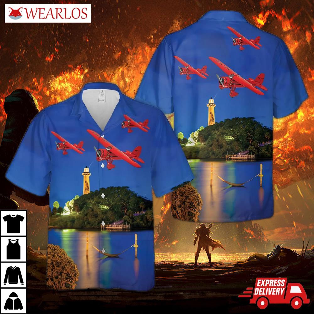 Lockheed Vega Amelia Earhart Hawaiian Shirt