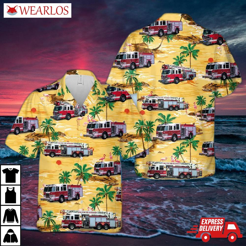 Long View Fire Department Hawaiian Shirt