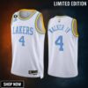 Lonnie Walker Iv 4 -23 Los Angeles Lakers White Classic Edition Jersey