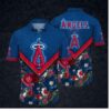Los Angeles Angels Floral Vibe Hawaiian Shirt
