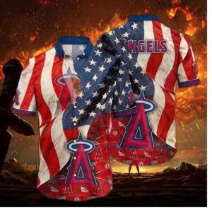 Los Angeles Angels Patriotic Pride Hawaiian Shirt