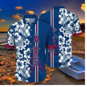 Los Angeles Angels Tropical Bloom Hawaiian Shirt