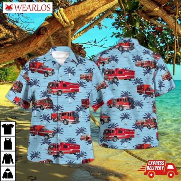 Los Angeles California Fire Department Hawaiian Shirt