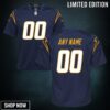 Los Angeles Chargers Alternate Custom Game Jersey Navy Jerseys Nfl
