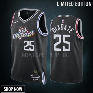 Los Angeles Clippers Moussa Diabate 25 -23 City Edition Black Jersey Swingman