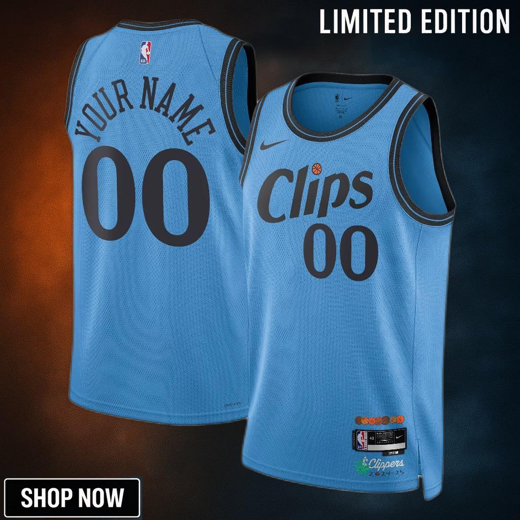 Los Angeles Clippers Nike City Edition Swingman Jersey - Custom Unisex