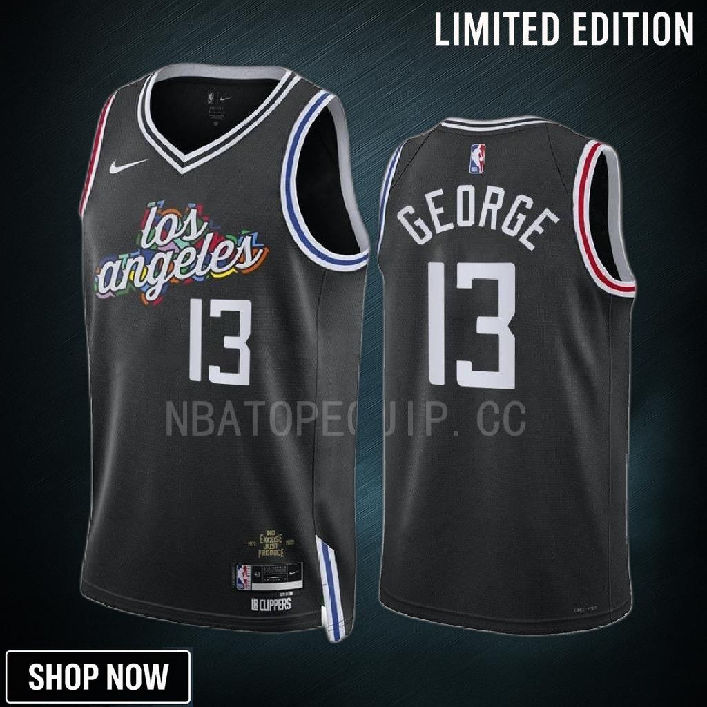 Los Angeles Clippers Paul George 13 -23 City Edition Black Jersey Swingman