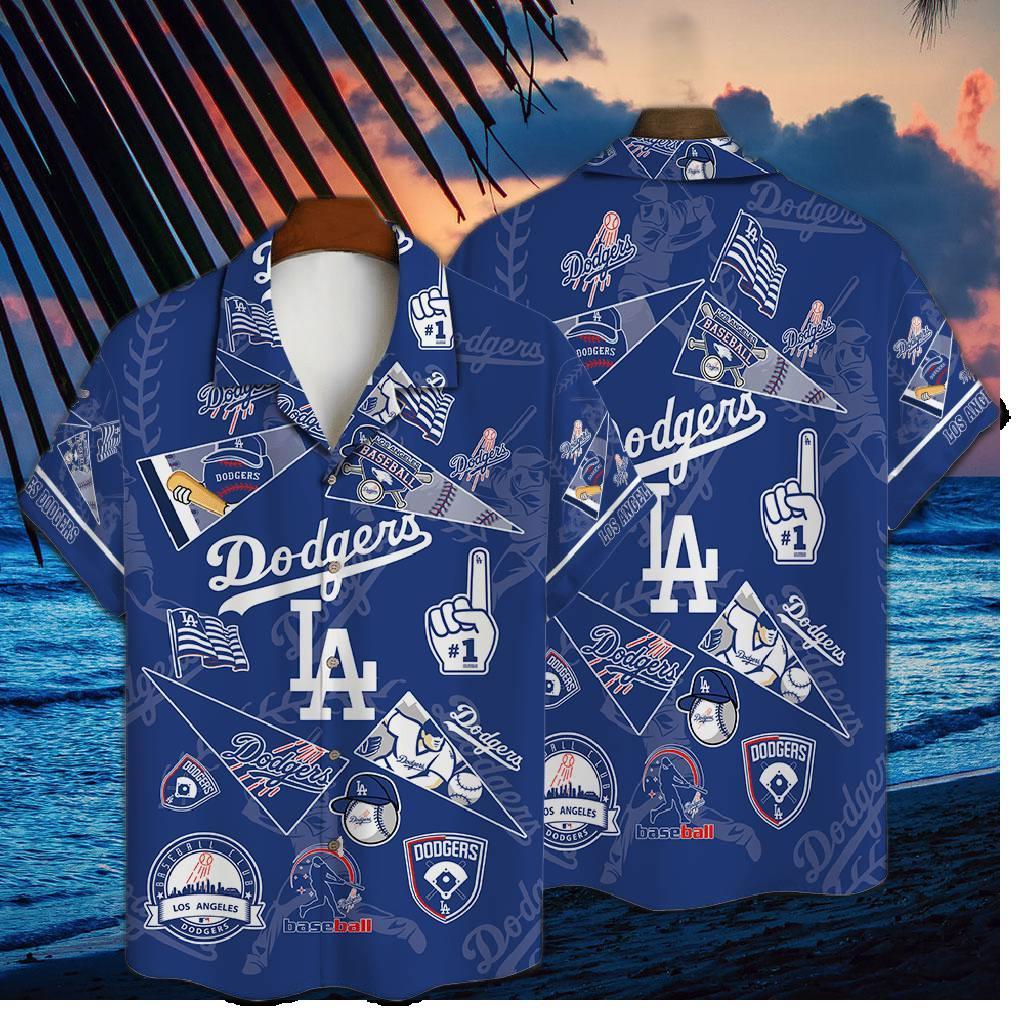 Los Angeles Dodgers #1 Fan Collage Hawaiian Shirt