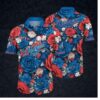 Los Angeles Dodgers Bold Bloom Hawaiian Shirt