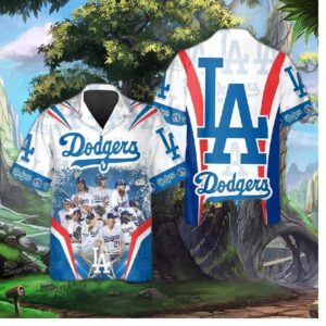 Los Angeles Dodgers Champions Collage Hawaiian Shirt