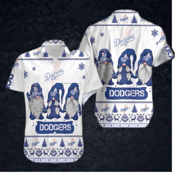 Los Angeles Dodgers Christmas Gnome Hawaiian Shirt