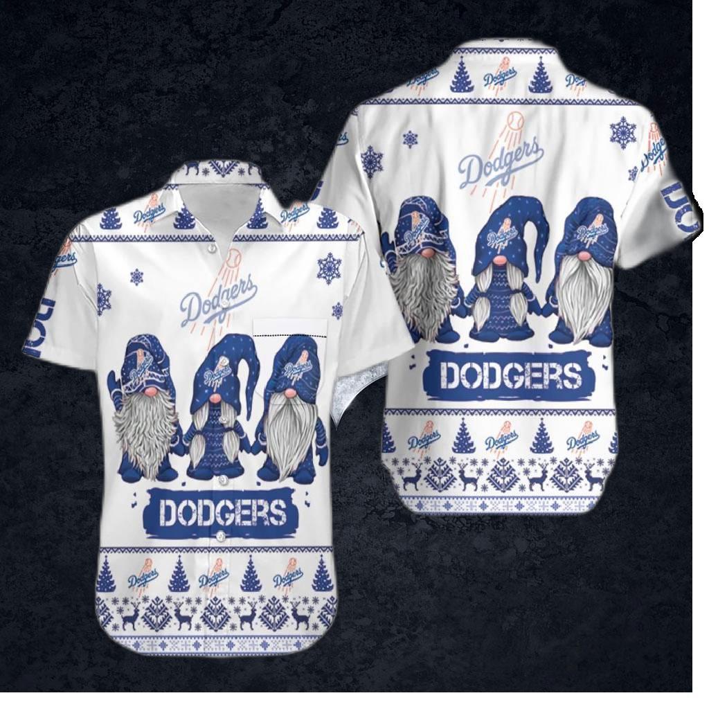 Los Angeles Dodgers Christmas Gnome Hawaiian Shirt