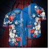 Los Angeles Dodgers Elegant Floral Burst Hawaiian Shirt