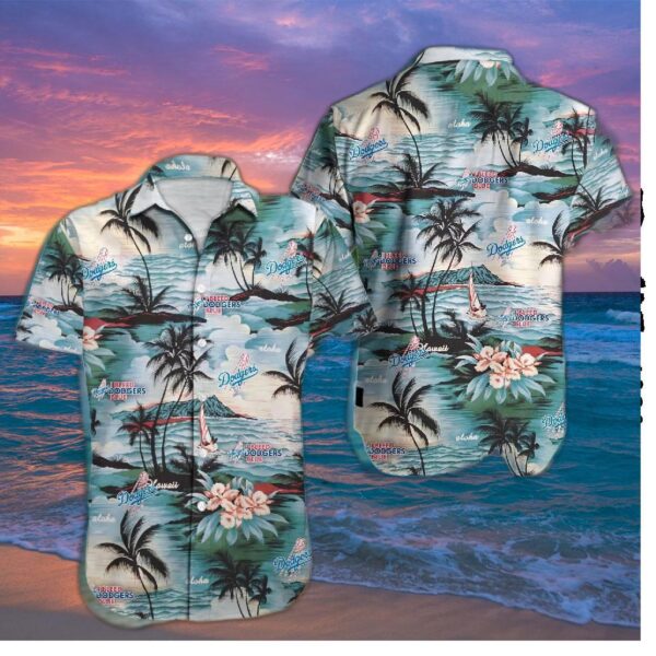 Los Angeles Dodgers Island Paradise Hawaiian Shirt